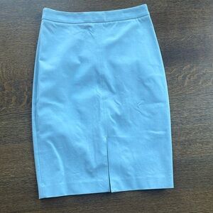 Banana republic light blue skirt with slit in front